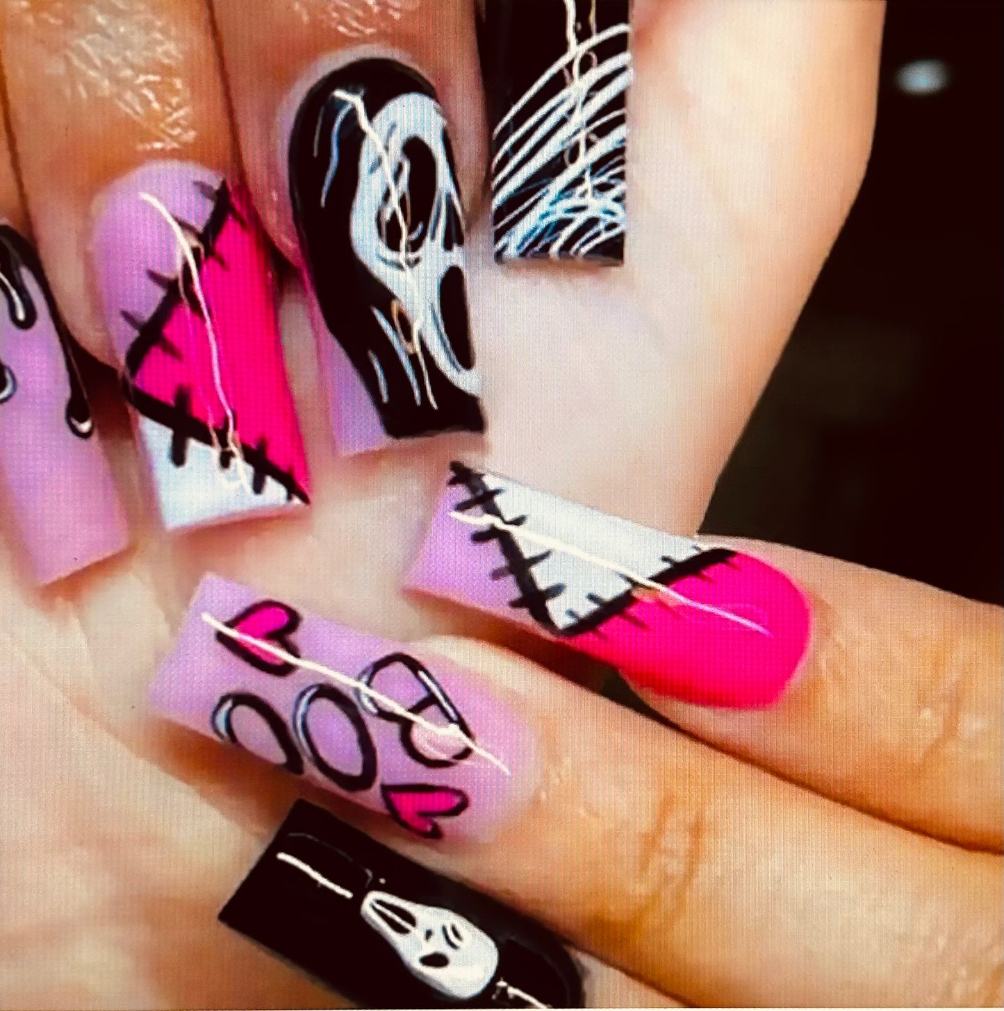 ghostface nail set