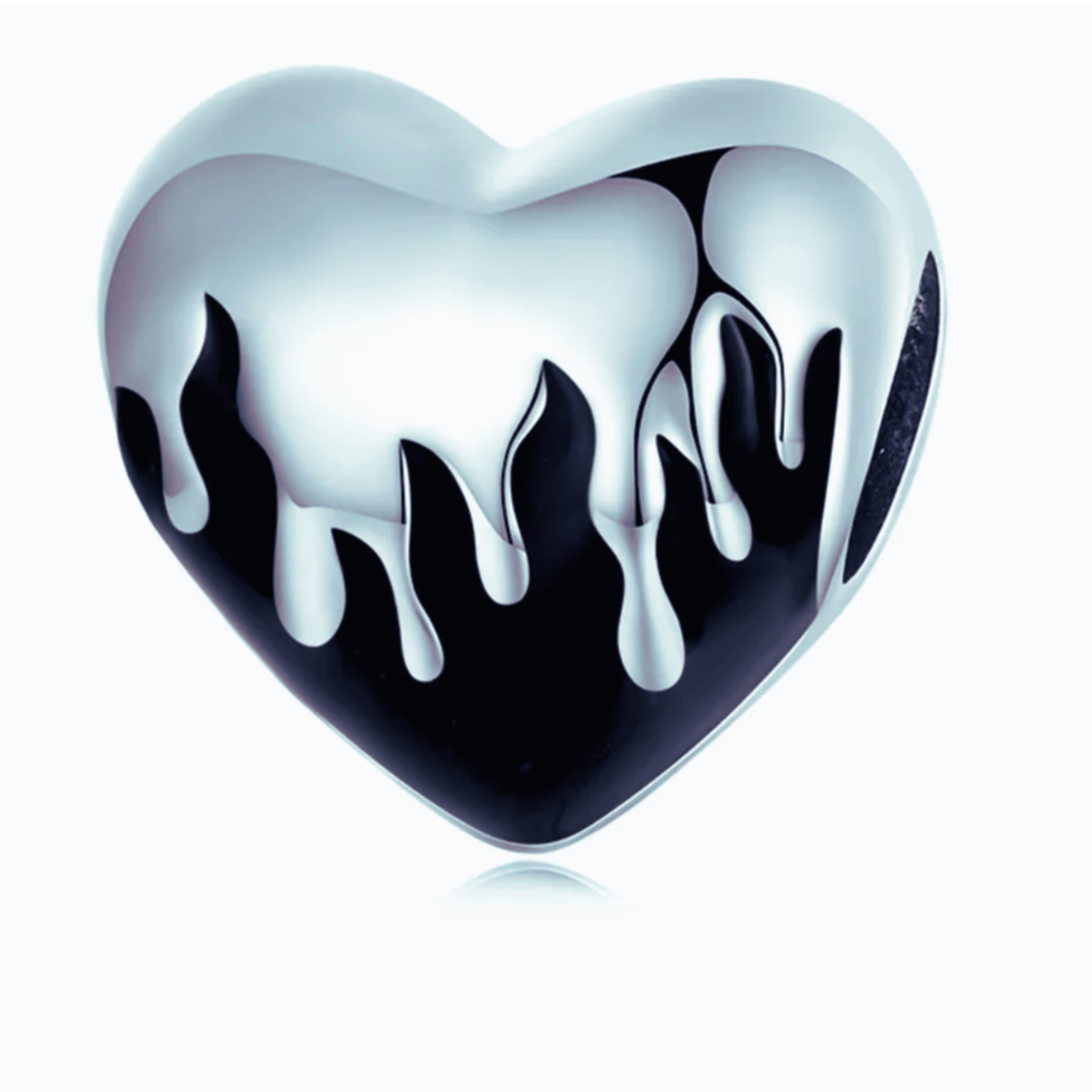 Black heart charm