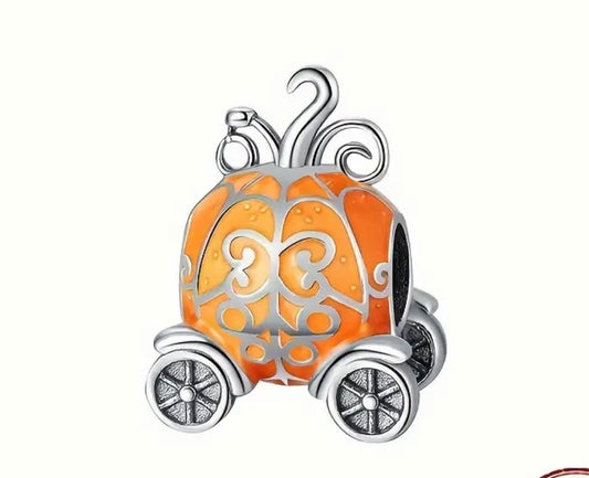 Glow in the dark pumpkin carriage