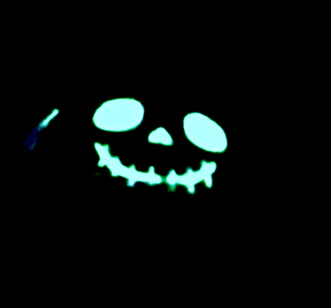 Glow in the dark black devil charm