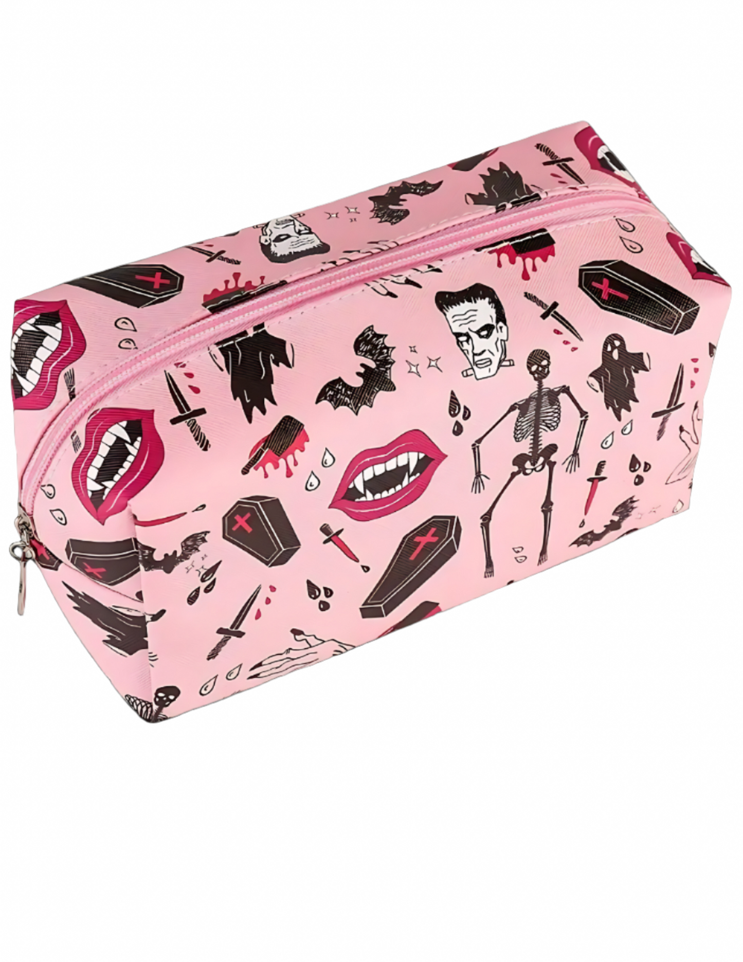 Pink Goth Makeup Bag