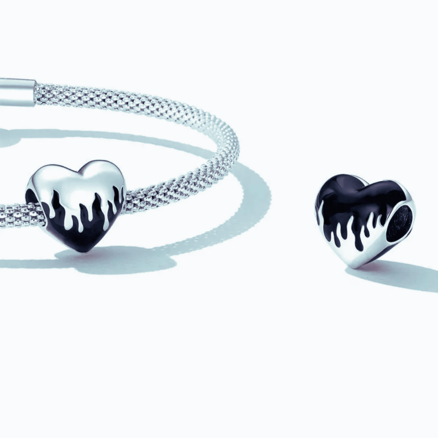 Black heart charm