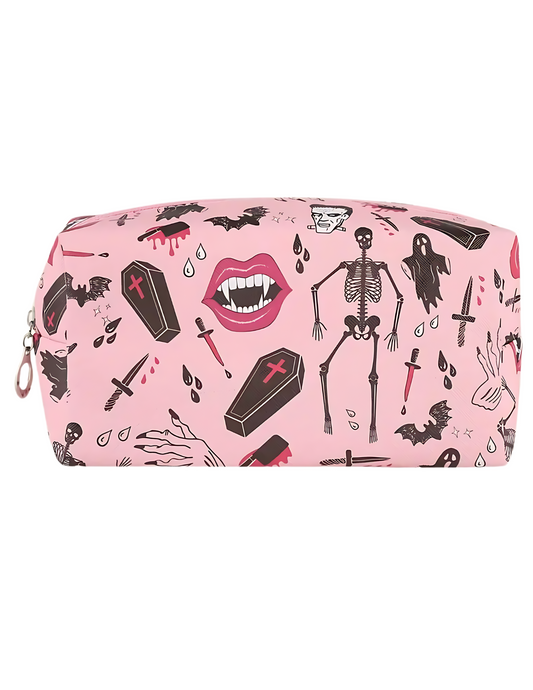 Pink Goth Makeup Bag